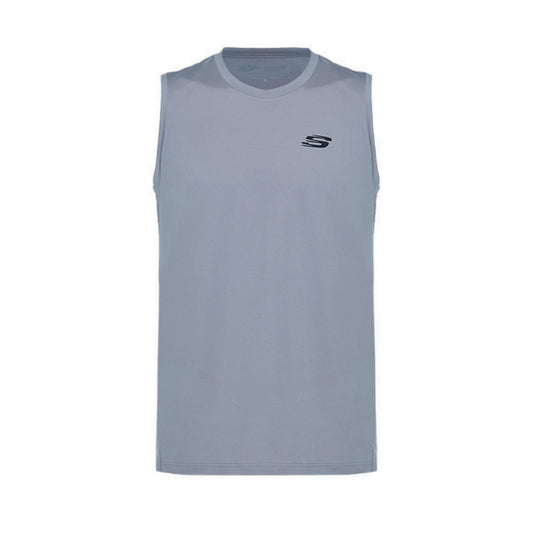 Skechers Men Sports Sleveless T-Shirts - Opal Gray