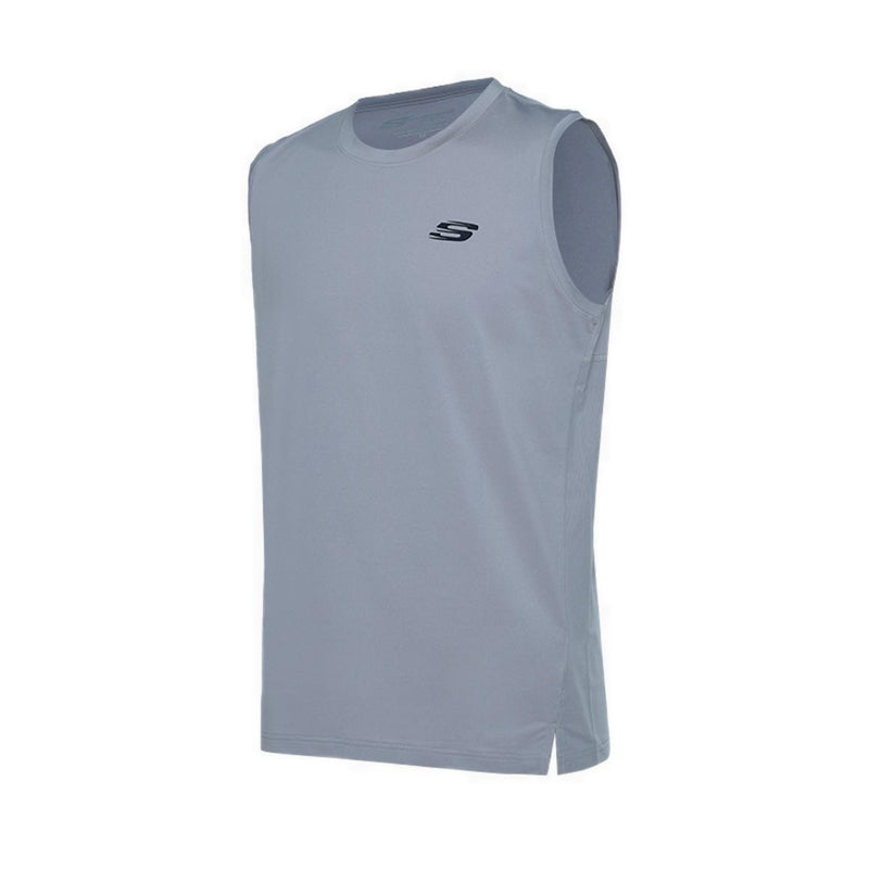 Skechers Men Sports Sleveless T-Shirts - Opal Gray