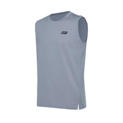 Skechers Men Sports Sleveless T-Shirts - Opal Gray