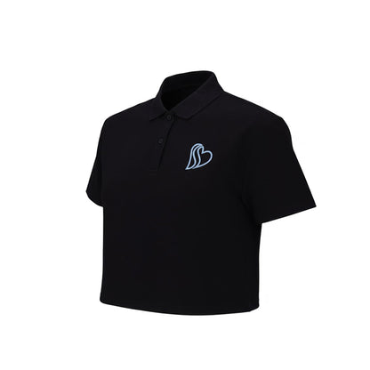 Skechers Women Boxy Polo Shirts - Black