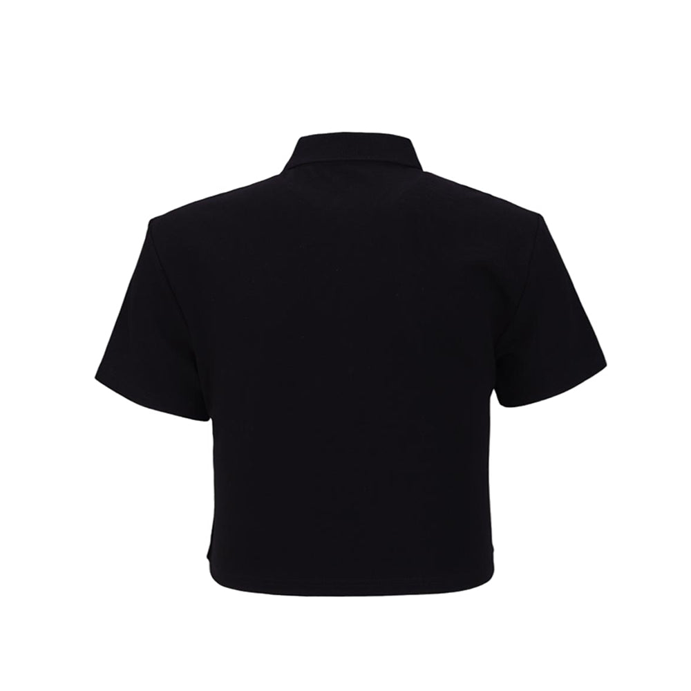 Skechers Women Boxy Polo Shirts - Black