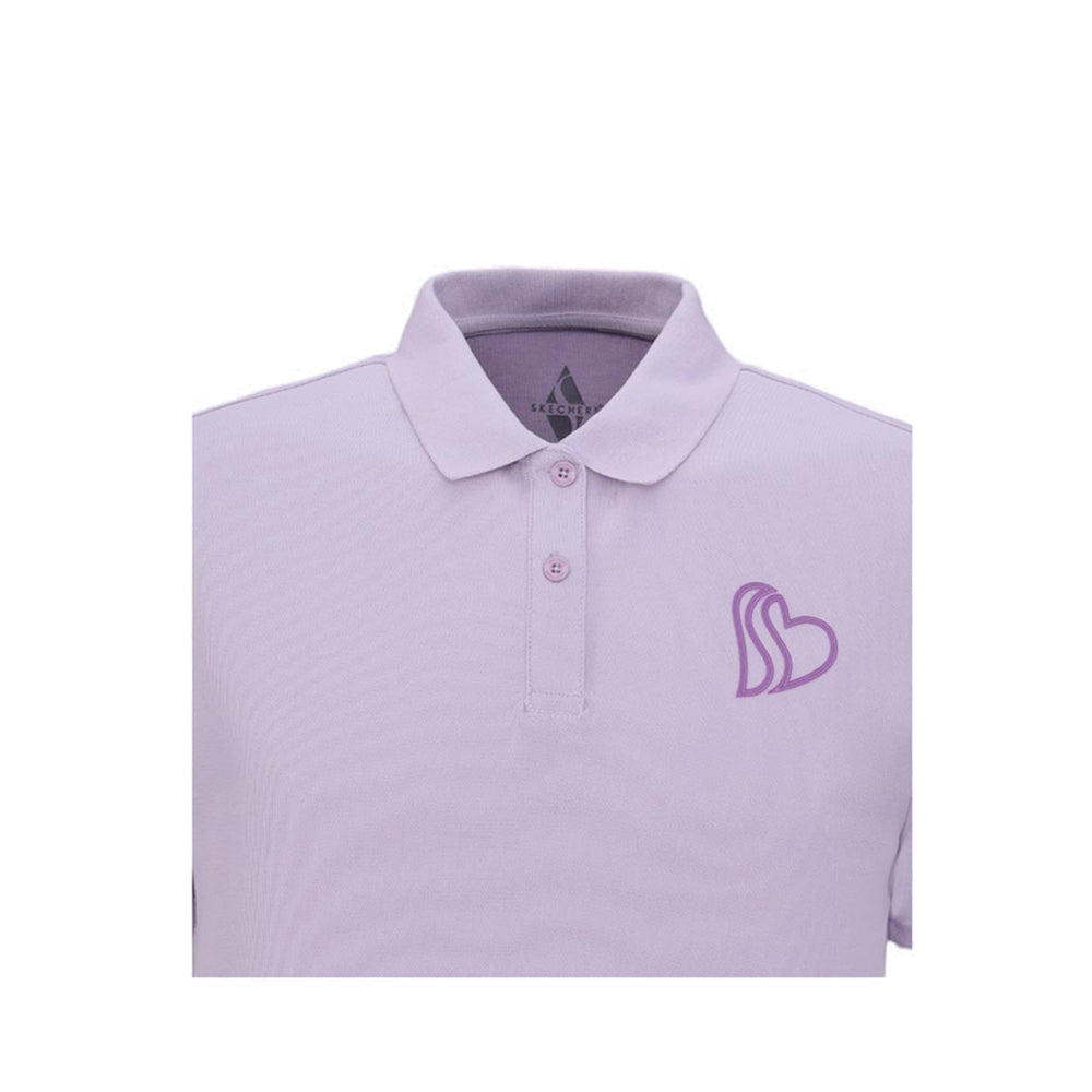 Skechers Women Boxy Polo Shirts - Thistle