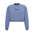 Skechers Women Crop Hoodie - Blue