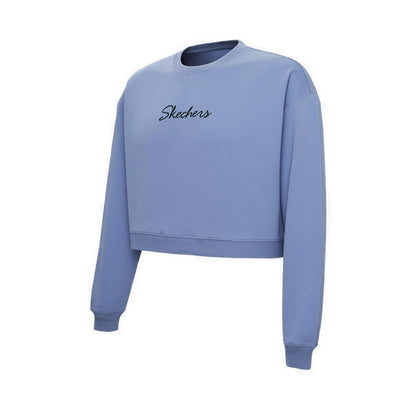 Skechers Women Crop Hoodie - Blue