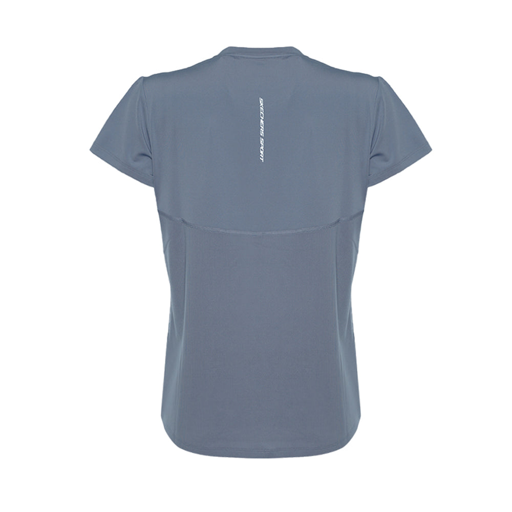 Skechers Women Sports T-Shirts - Minimal Gray