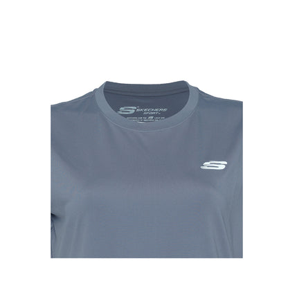 Skechers Women Sports T-Shirts - Minimal Gray