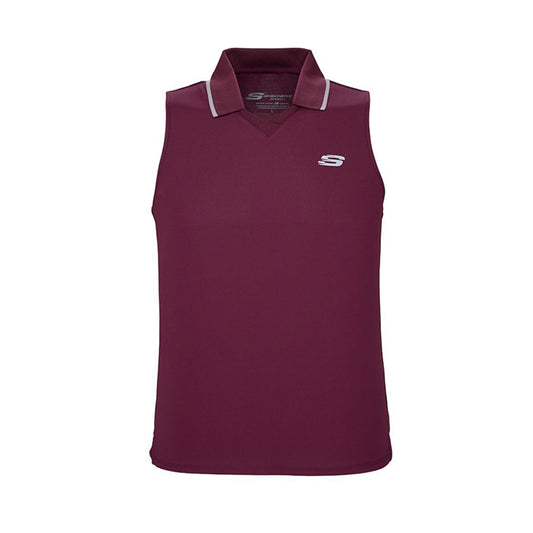 Skechers Women Sleeveless Polo - Fig