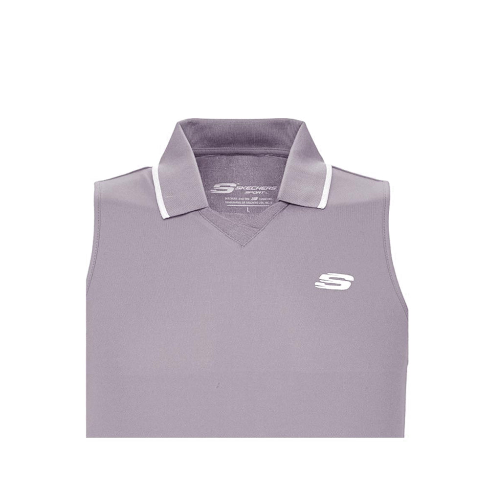 Skechers Women Sleeveless Polo - Minimal Gray