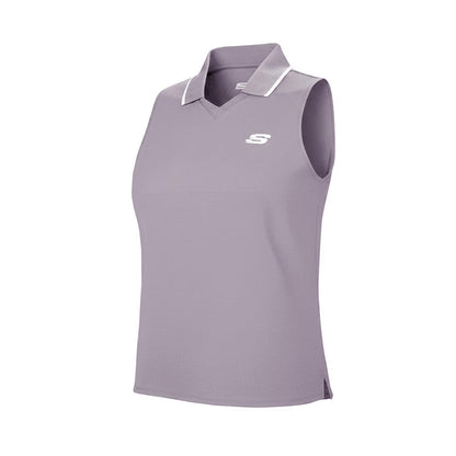 Skechers Women Sleeveless Polo - Minimal Gray