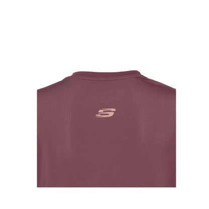 Skechers Women Cropped Sports T-Shirts - Rose Brown