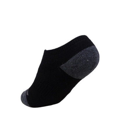 Skechers 3Pk Boys Full Terry No Show - Black / White