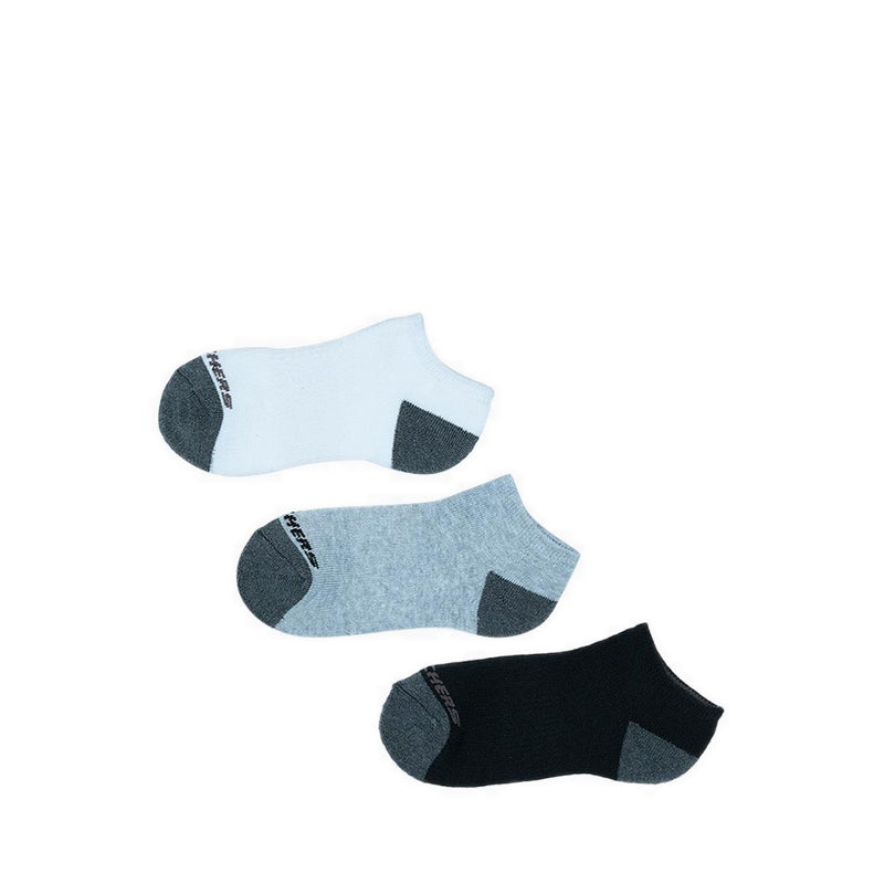 Skechers 3Pk Boys Full Terry No Show - Multi