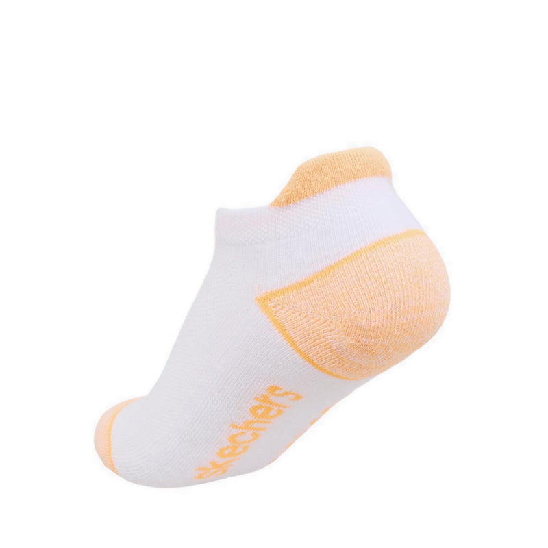 Skechers 6Pk Boys 1/2 Terry Low Cut W/ Heel Tab Socks - White / Multi