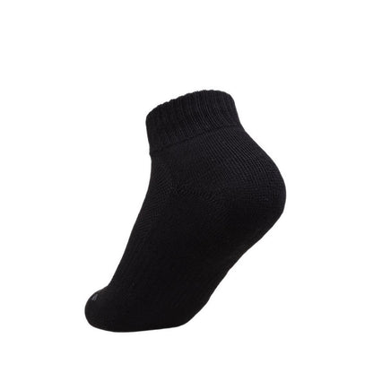 Skechers 3PK 1/2 Terry Qtr Crew Boys Socks - Black / Grey