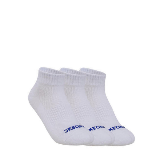 Skechers 3Pk Boys 1/2 Terry Qtr Crew - White