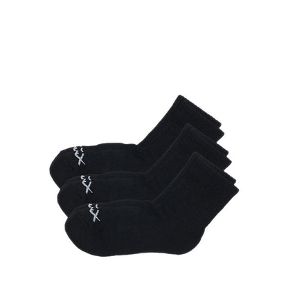 SKECHERS 3PK 1/2 TERRY CREW BOYS - BLACK