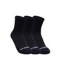 Skechers 3Pk Boys 1/2 Terry High Qtr Crew - Black