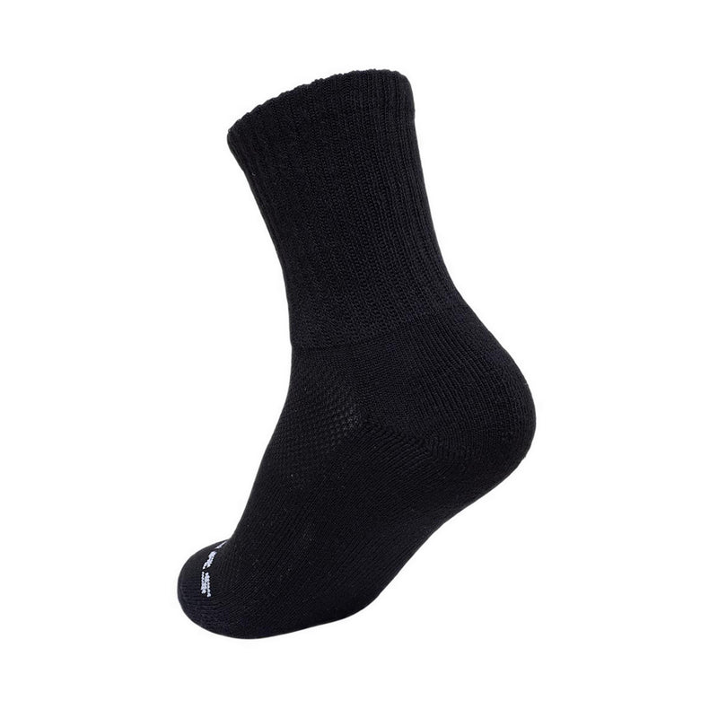 Skechers 3Pk Boys 1/2 Terry High Qtr Crew - Black