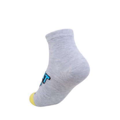 Skechers 6Pk Boys Non Terry High Qtr Crew Socks - Grey / Grey