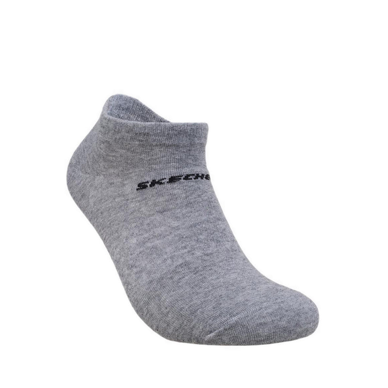 Skechers 3Pk Boys Non Terry Low Cut Socks - Grey / Grey