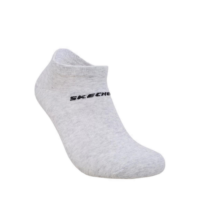 Skechers 3Pk Boys Non Terry Low Cut Socks - Grey / Grey