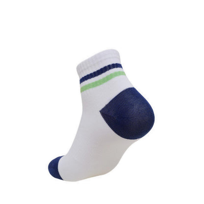 Skechers 6Pk Boys Non Terry Qtr Crew - White / Blue