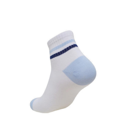 Skechers 6Pk Boys Non Terry Qtr Crew - White / Blue