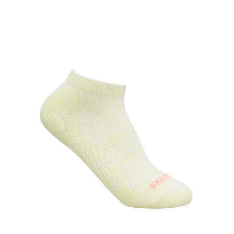 Skechers 6PK Non Terry Low Cut Girls Socks - Pink Combo