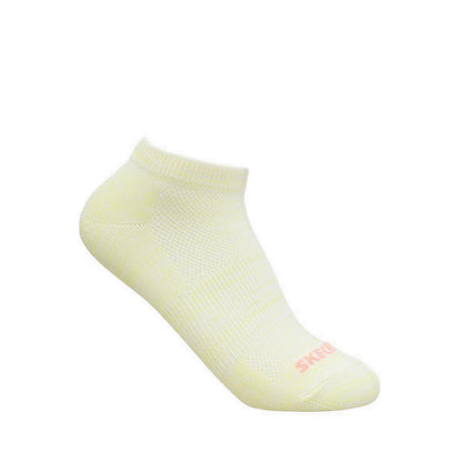 Skechers 6PK Non Terry Low Cut Girls Socks - Pink Combo