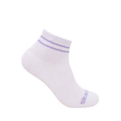 Skechers 3Pk 1/2 Terry High Qtr Crew Girls - White