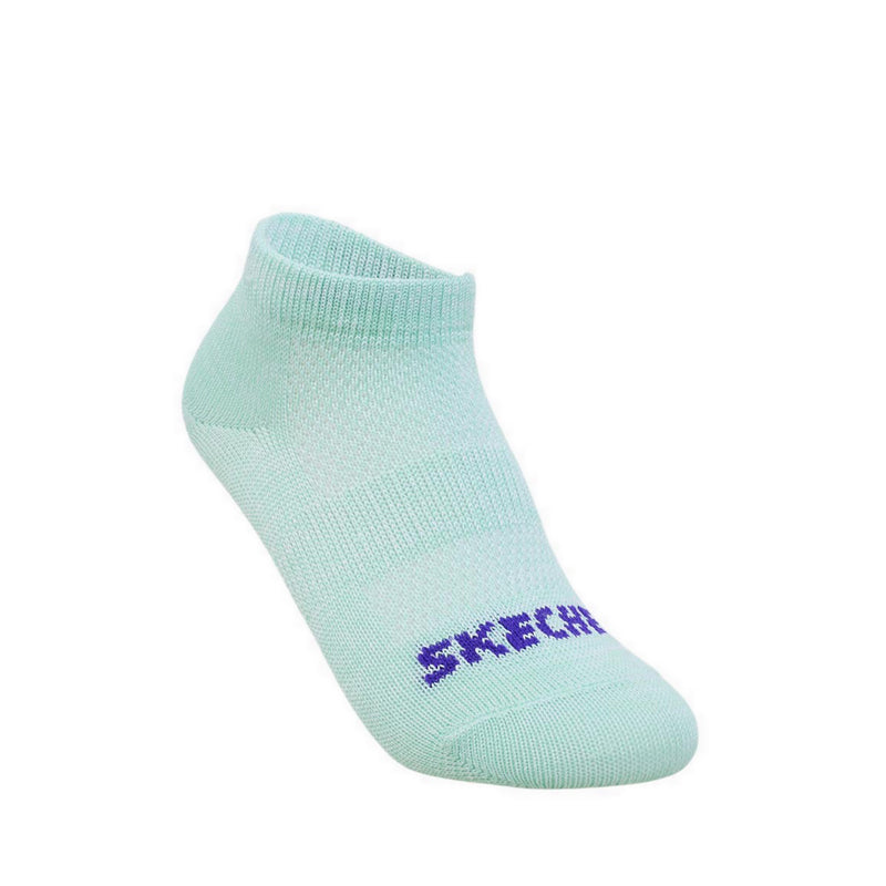 Skechers 3Pk Girls Non Terry Low Cut Socks - Purple