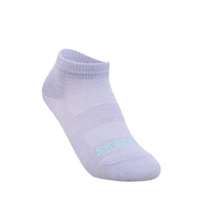 Skechers 3Pk Girls Non Terry Low Cut Socks - Purple