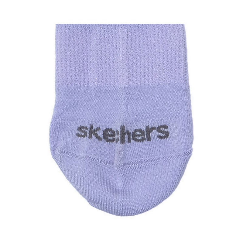Skechers 3Pk Non Terry Anklet Girls - White Pink