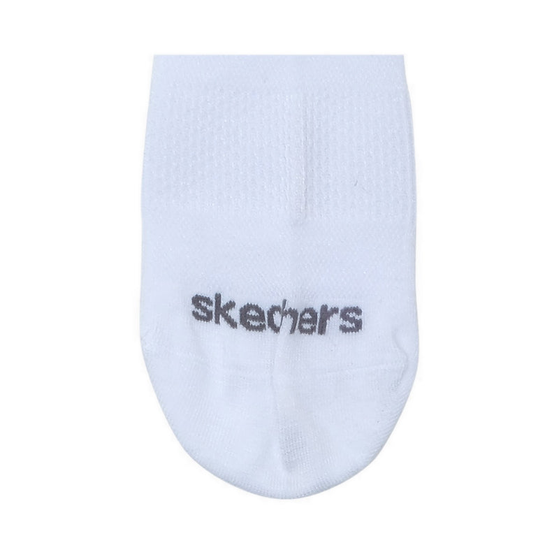 Skechers 3Pk Non Terry Anklet Girls - White Pink