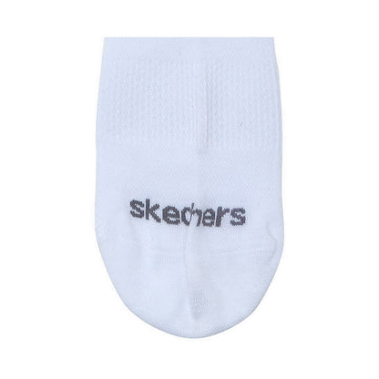 Skechers 3Pk Non Terry Anklet Girls - White Pink