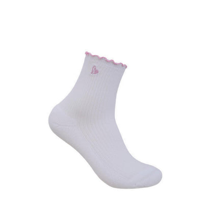 Skechers 3Pk Girls 1/2 Terry Anklet - White