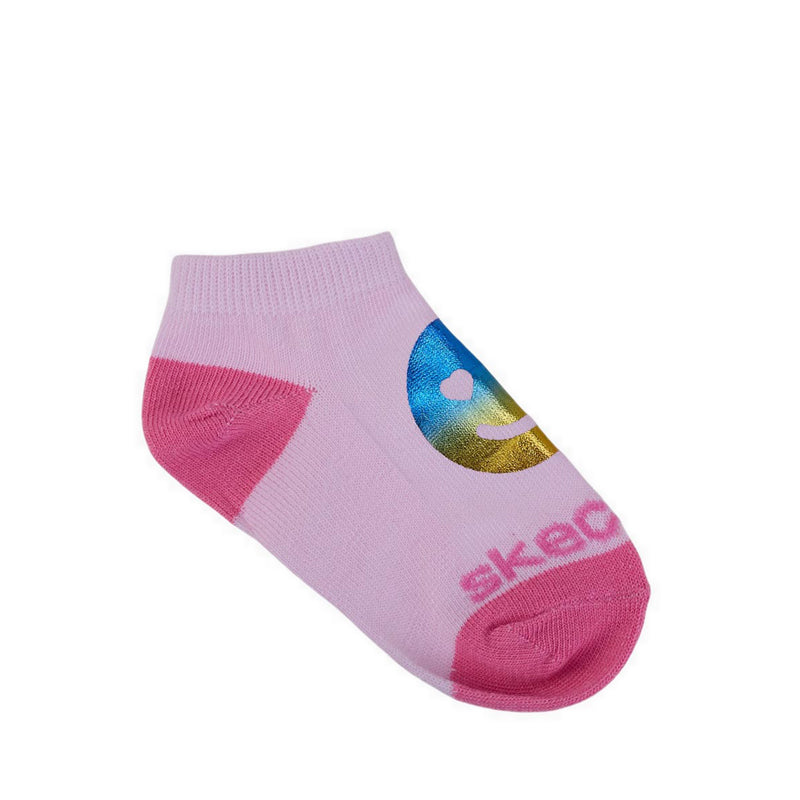 Skechers 6Pk Girls Non Terry Low Cut - Purple