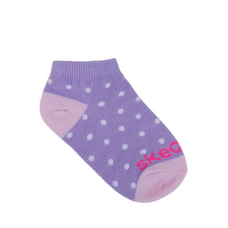 Skechers 6Pk Girls Non Terry Low Cut - Purple