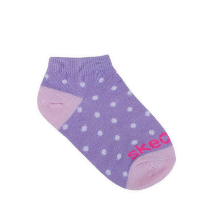 Skechers 6Pk Girls Non Terry Low Cut - Purple