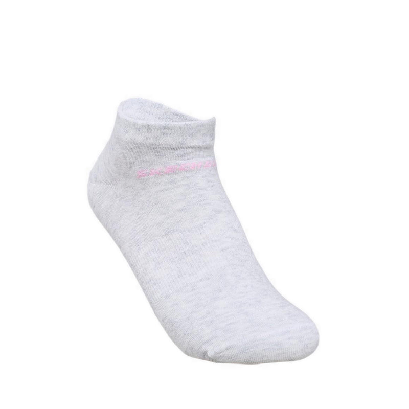 Skechers 3Pk Girls Non Terry Low Cut - White