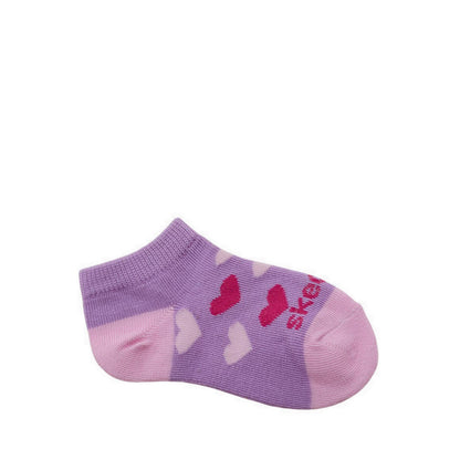 Skechers 6Pk Girls Non Terry Low Cut - Pink / Purple