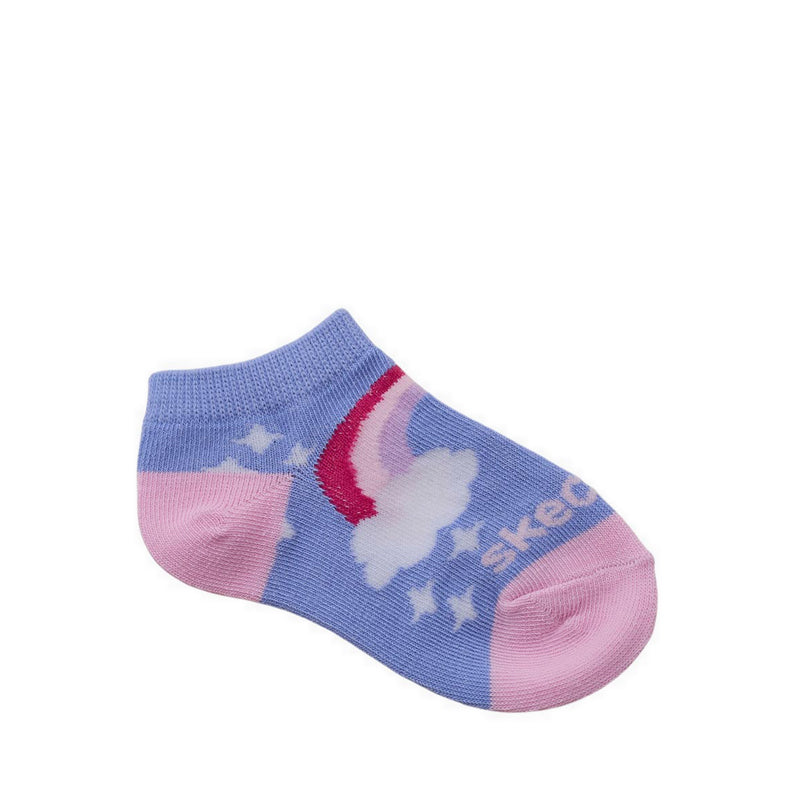 Skechers 6Pk Girls Non Terry Low Cut - Pink / Purple