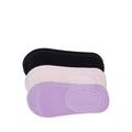 SKECHERS 3PK NON TERRY NO SHOW LINER WOMEN - PURPLE MIX