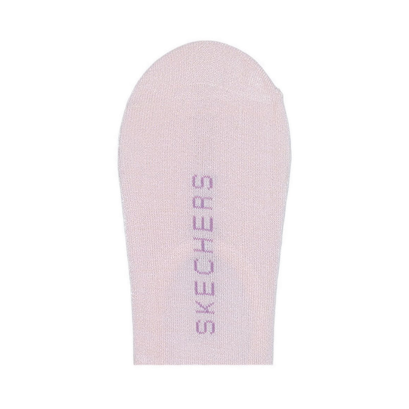 SKECHERS 3PK NON TERRY NO SHOW LINER WOMEN - PURPLE MIX