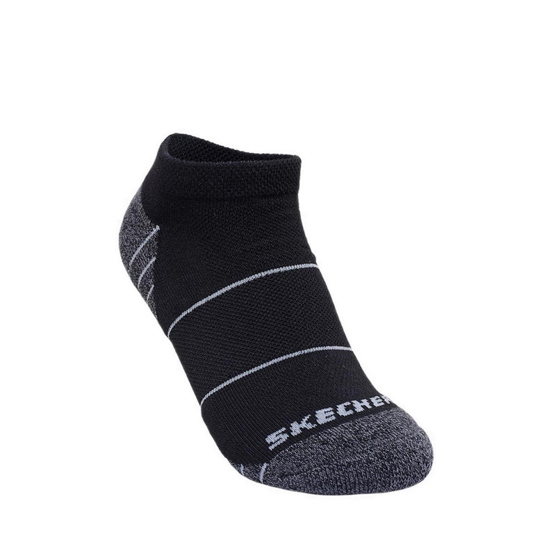 Skechers 3Pk Womens Extended Terry Low Cut - Black