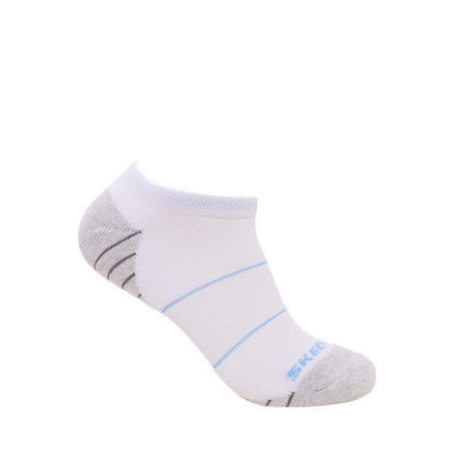 Skechers 3Pk Extended Terry Low Cut Women - White Pastel