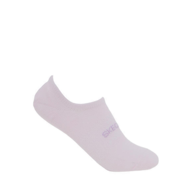 Skechers 3Pk Non Terry No Show Women - White Purple
