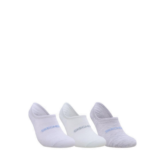 Skechers 3Pk Non Terry No Show Women - Blue Aqua