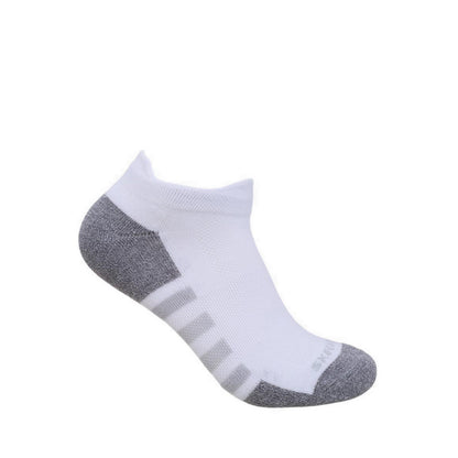 Skechers 3Pk Womens Extended Terry Low Cut W/ Double Heel Tab Socks - Grey / Black