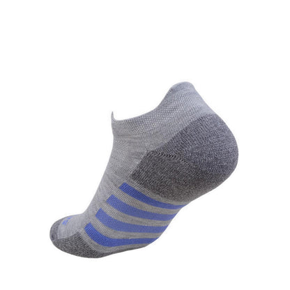 Skechers 3Pk Womens Extended Terry Low Cut W/ Double Heel Tab Socks - Grey / Black